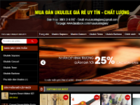 Trọn bộ code Wordpress - Website bán hàng đàn ghitar, ukulele đẹp